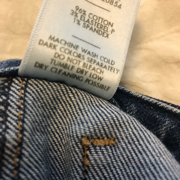 Patch pocket wide leg mid rise jeans, good stretch, 27 - Picture 8 of 8